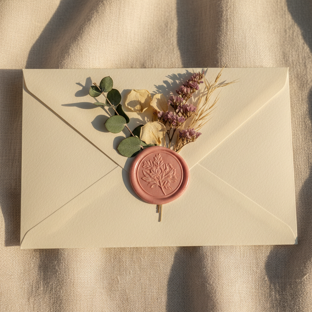 Wax-sealed envelope
